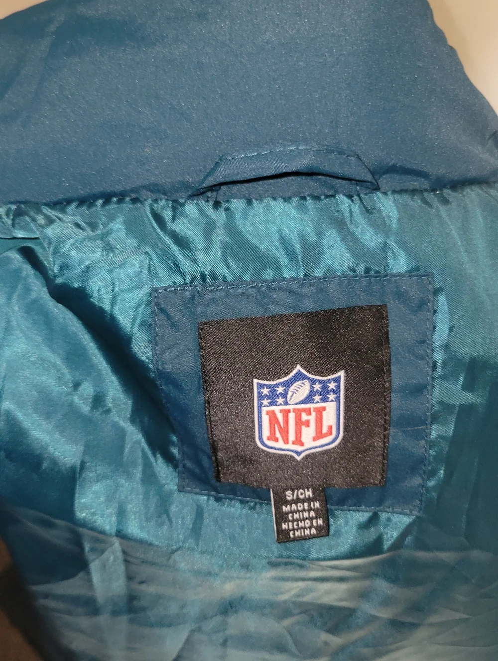 Philadelphia Eagles Teal & Black Puffer Vest